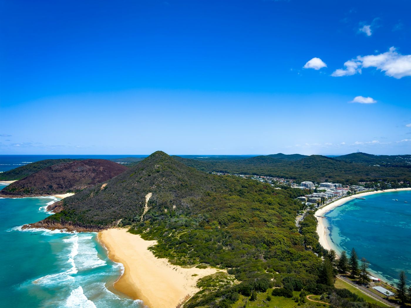 Zenith Beach, Shoal Bay and Port Stephens from Tomaree Head